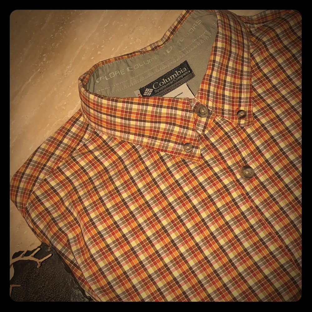 Columbia XCO Long Sleeved Plaid Shirt in XXL
